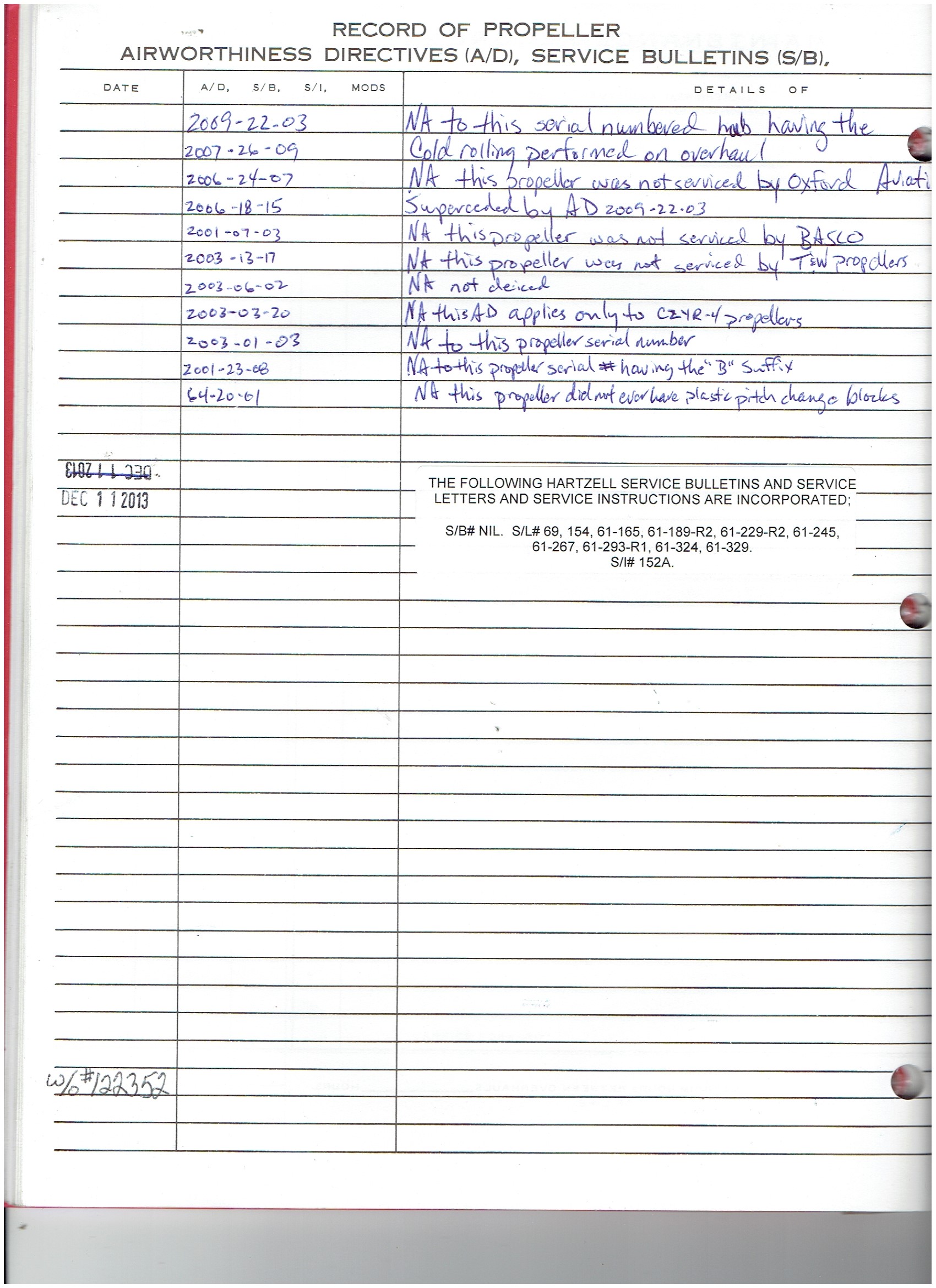 Lancair 320/360 N52LC document
