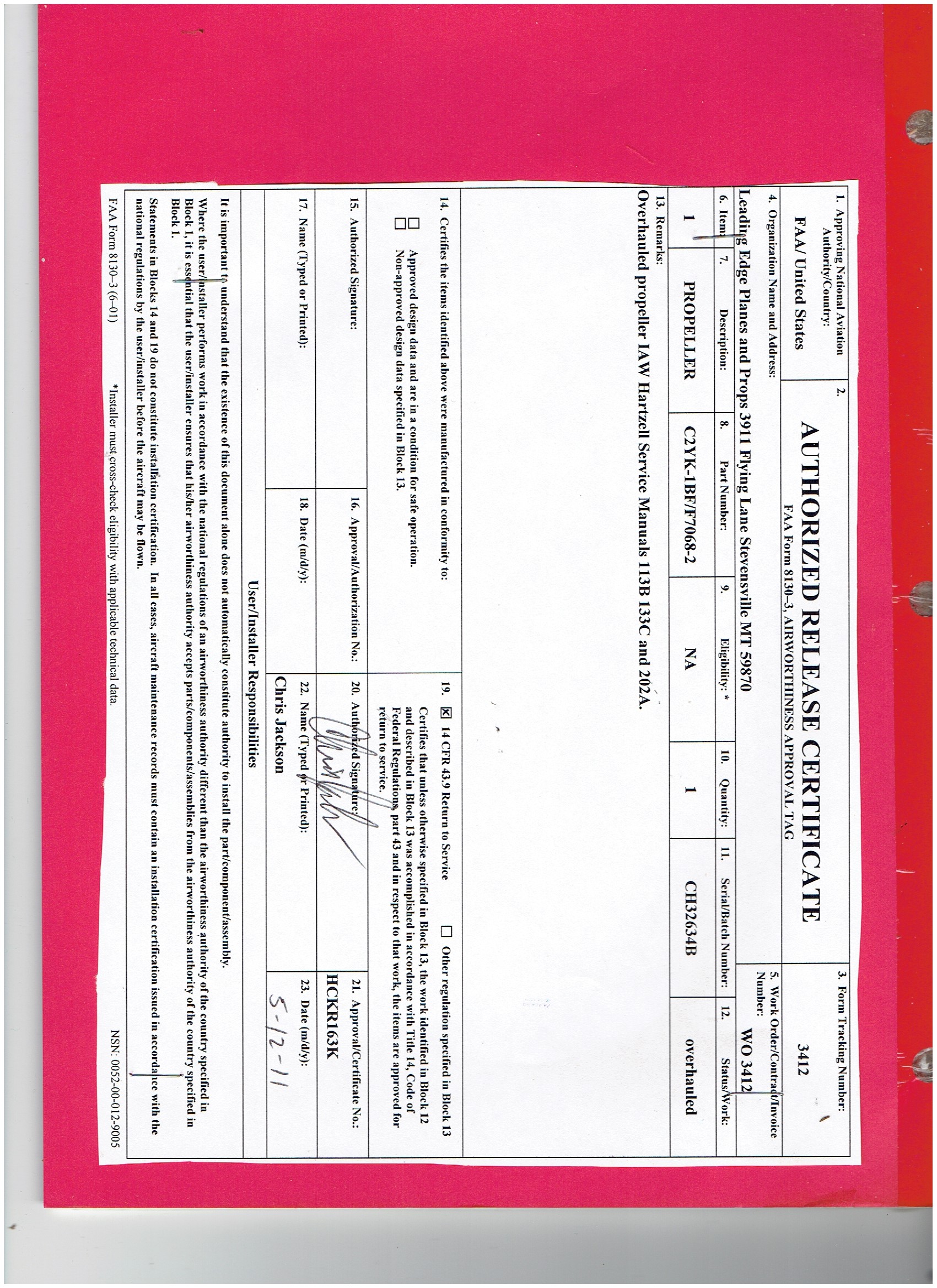 Lancair 320/360 N52LC document